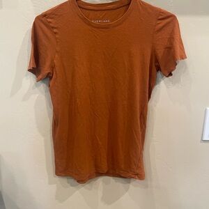 Everlane Men's Short Sleeve Tee in Rust